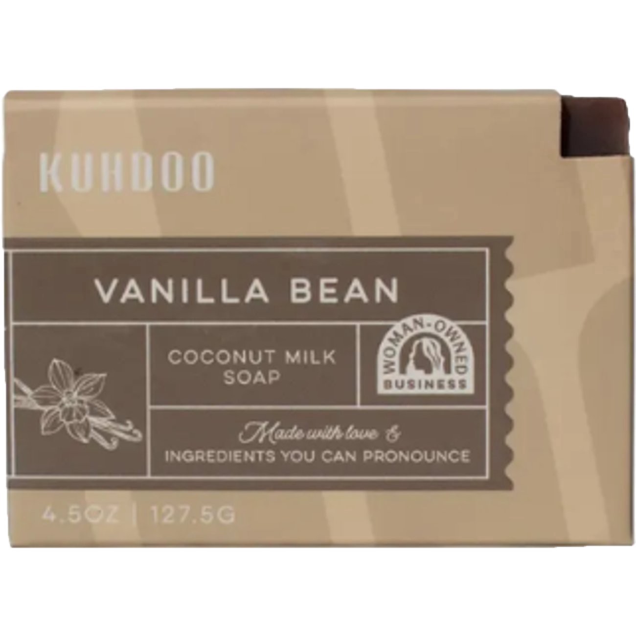 slide 1 of 1, Kuhdoo Handcrafted Natural Vanilla Bean Soap 4.5 oz, 4.5 oz