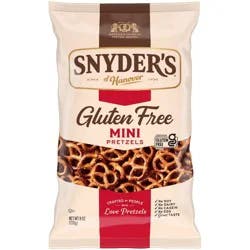 Snyder's of Hanover Gluten Free Mini Pretzels - 8oz: No Artificial Colors, No High Fructose Corn Syrup, Vegan