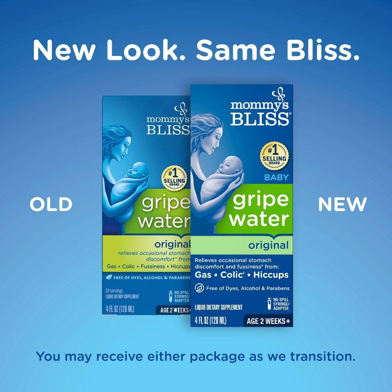 slide 2 of 10, Mommy's Bliss Gripe Water for Babies with Gas, Colic or Stomach Discomfort - 4 fl oz, 4 fl oz