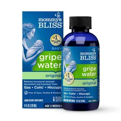 Mommy's Bliss Gripe Water for Babies with Gas, Colic or Stomach Discomfort - 4 fl oz