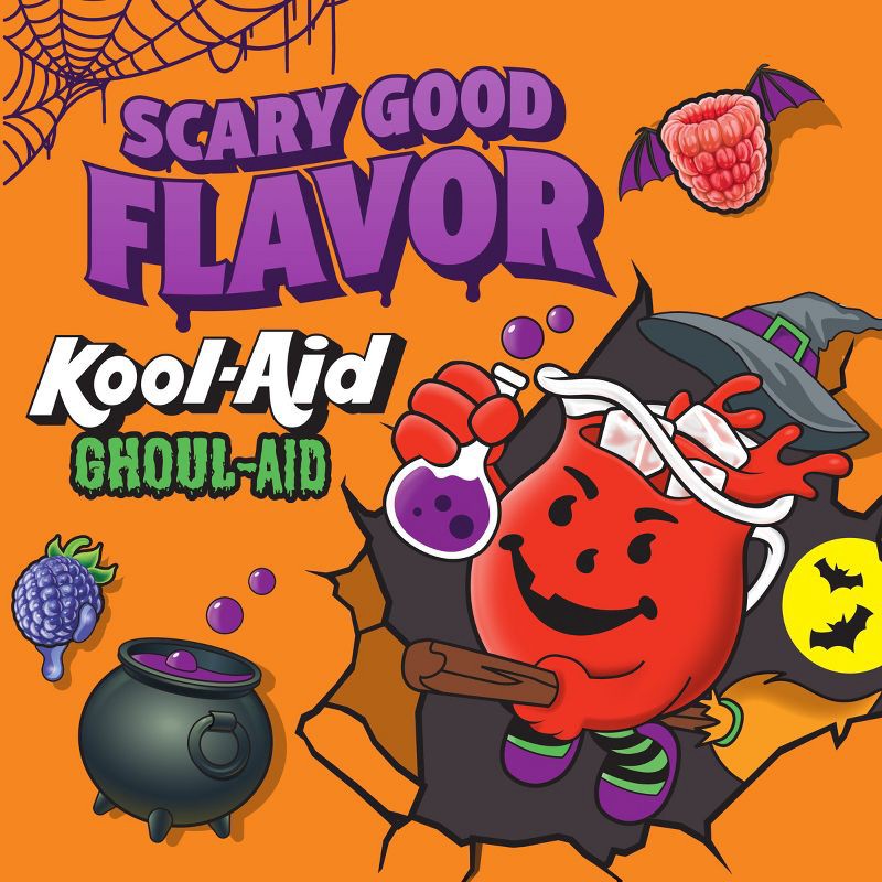 slide 7 of 10, Kool-Aid Ghoul-Aid Blackberry Juice Drinks - 10pk/6 fl oz Pouches, 10 ct; 6 fl oz