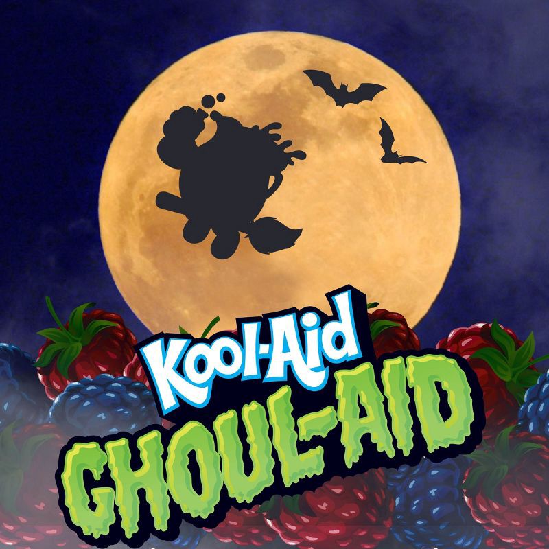 slide 9 of 10, Kool-Aid Ghoul-Aid Blackberry Juice Drinks - 10pk/6 fl oz Pouches, 10 ct; 6 fl oz