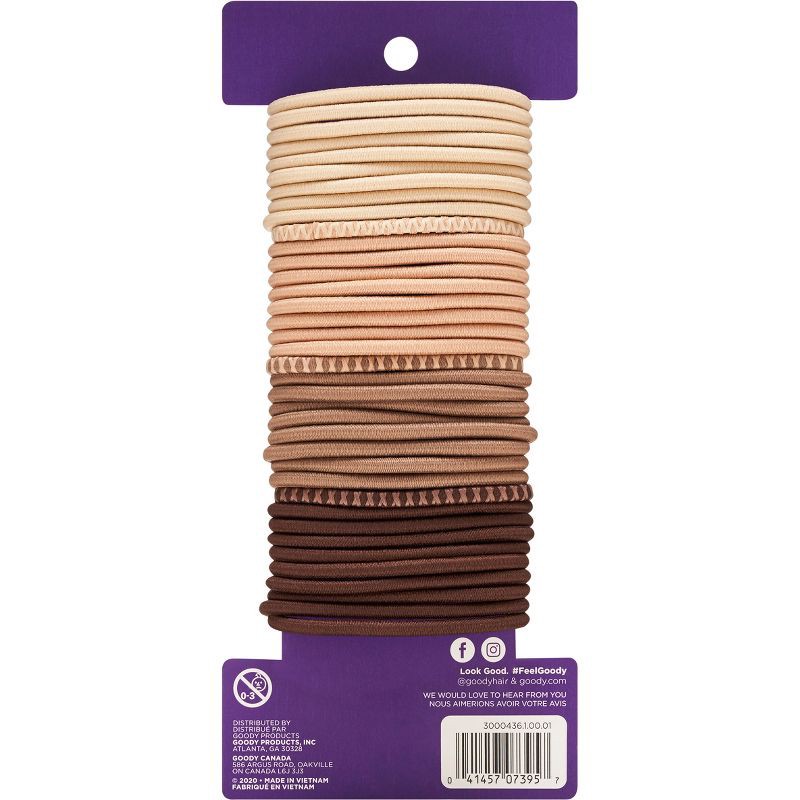 slide 3 of 3, Goody Ouchless Elastic Hair Ties - 4mm - 37ct, 37 ct