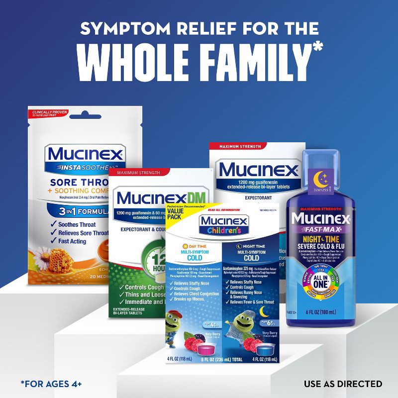 slide 6 of 10, Mucinex Children's Multi-Sympton Cold Medicine - Day & Night - Liquid - 4 fl oz/2ct, 2 ct; 4 fl oz