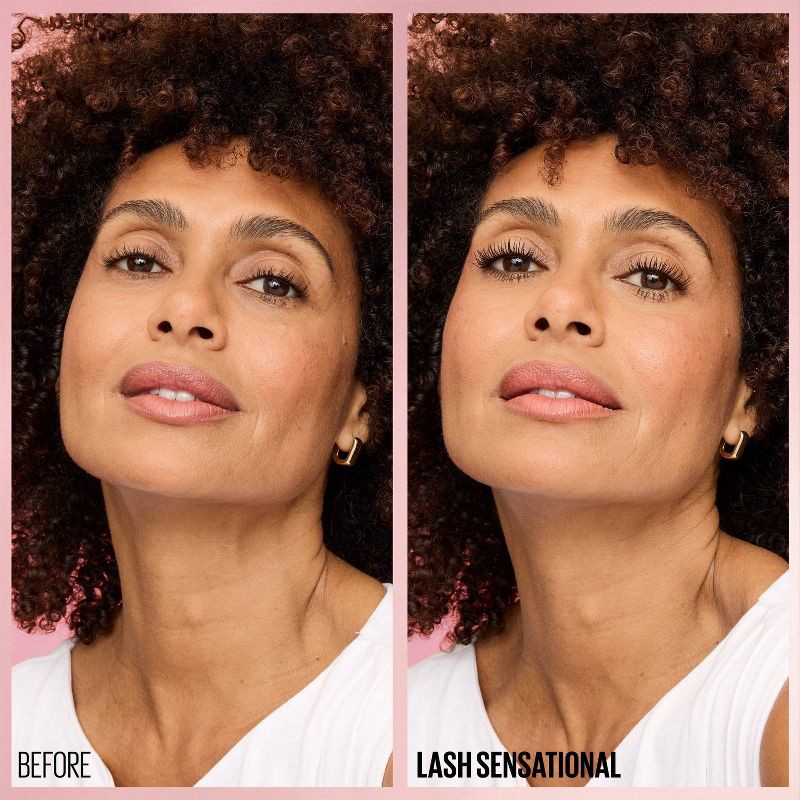 slide 9 of 10, Maybelline Lash Waterproof Sensational Lengthening Mascara - Washable Blackest Black - 0.32 fl oz, 0.32 fl oz