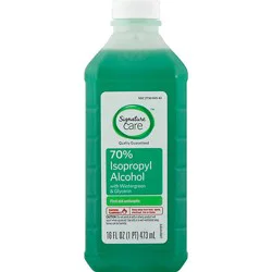 Signature Select/care Alcohol Isopropyl 70% Wintergreen & Glycerin Antiseptic - 16 Fl. Oz.