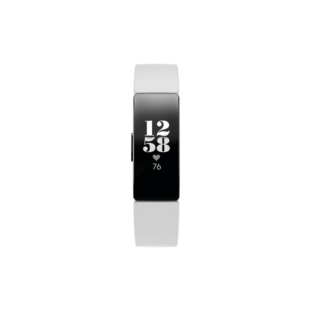 slide 4 of 6, Fitbit Inspire HR Activity Tracker with Small Large Band - White, 1 ct