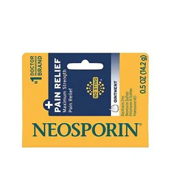 Neosporin Pain Relieving Ointment First Aid Antibiotic Dual Action Maximum Strength - 0.5 Oz