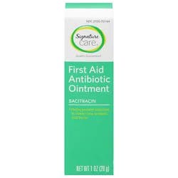 Signature Select/care Ointment Antibiotic First Aid Bacitracin - 1 Oz