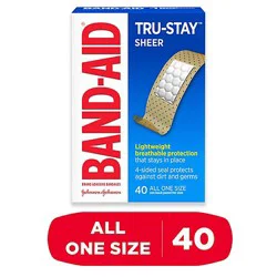 Band-Aid Adhesive Bandages Comfort Flex Sheer One Size - 40 Count