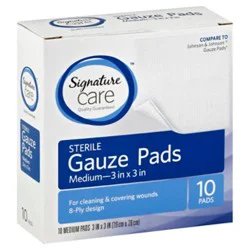 Signature Select/care Gauze Pads Sterile Medium - 10 Count