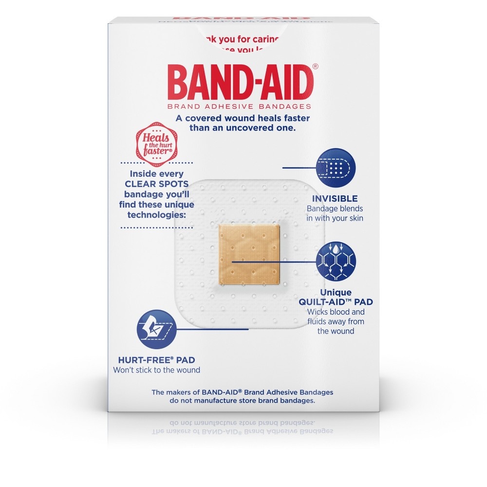 slide 7 of 8, BAND-AID Clear Spot Bandages, 50 ct