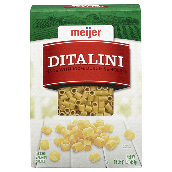 slide 1 of 1, Meijer Soup Cut Pasta Ditalini, 16 oz
