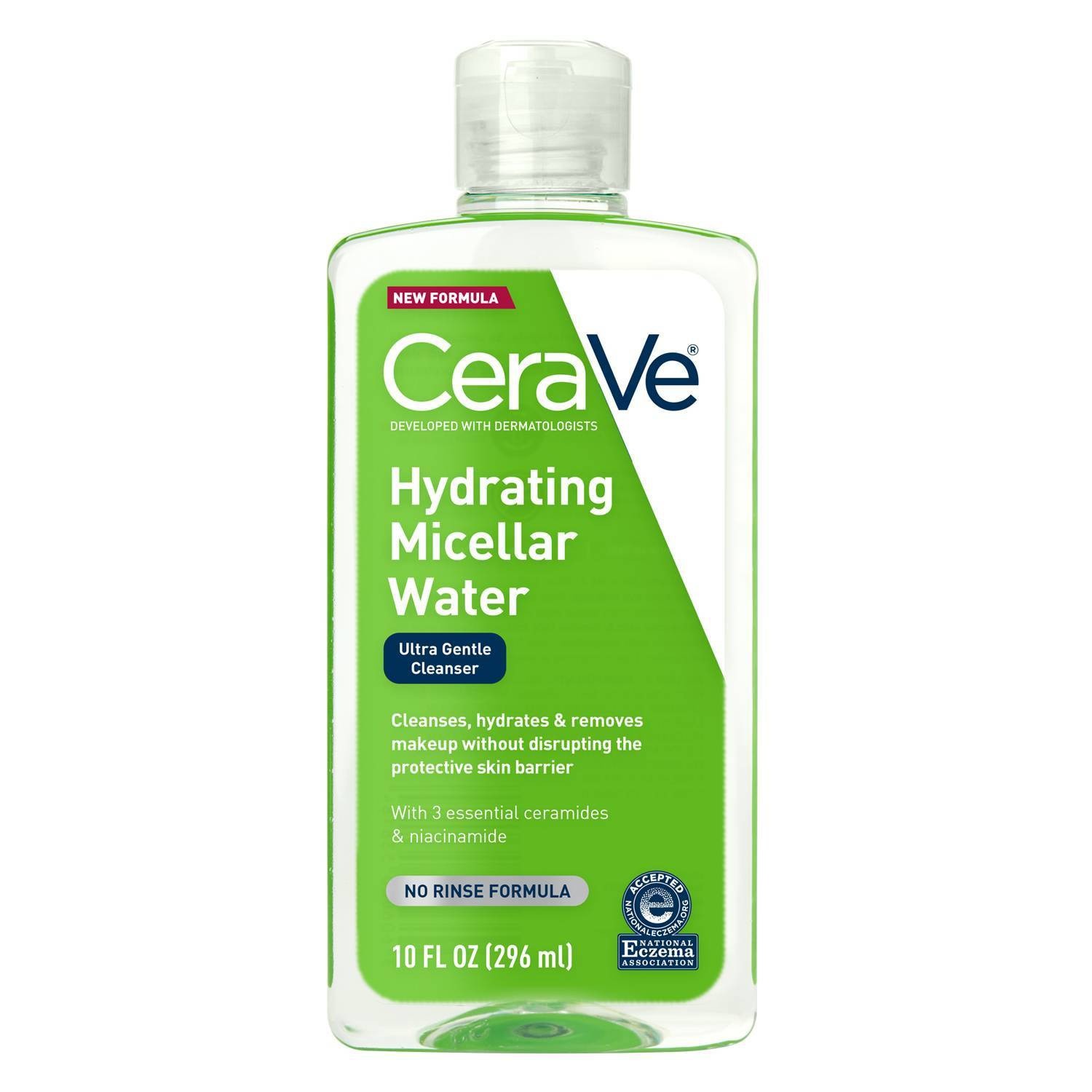 slide 1 of 2, CeraVe Hydrating Micellar Cleansing Water, 10 oz