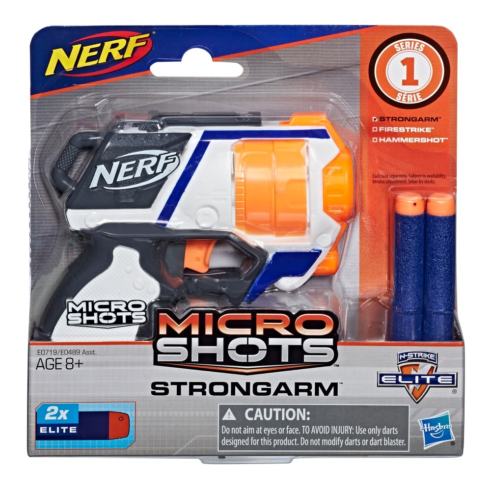 slide 1 of 1, Nerf Microshots N-Strike Elite Strongarm Blaster, 1 ct