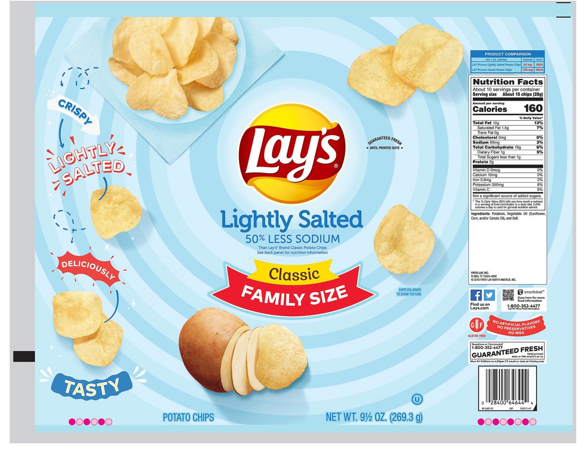 slide 7 of 8, Lay's Potato Chips, 9.5 oz