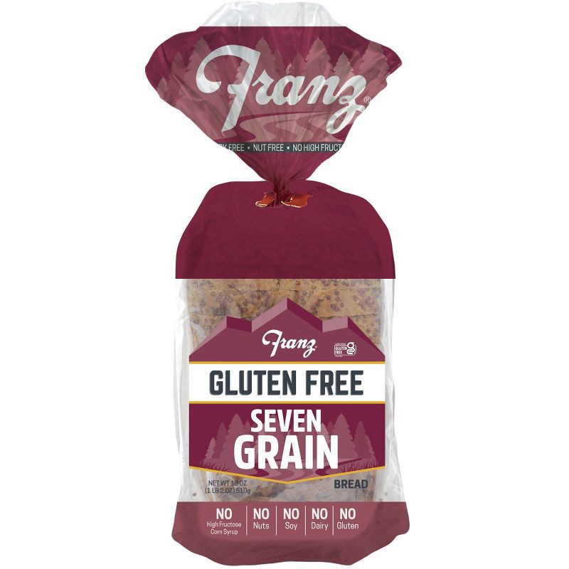 slide 1 of 6, Franz Gluten Free 7 Grain Bread - 18oz, 18 oz