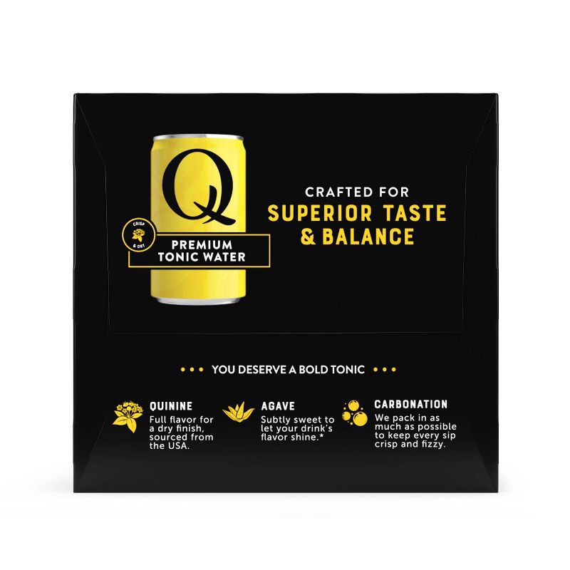 slide 4 of 6, Q Mixers Tonic Water - 4pk/222ml Cans, 4 ct, 222 ml