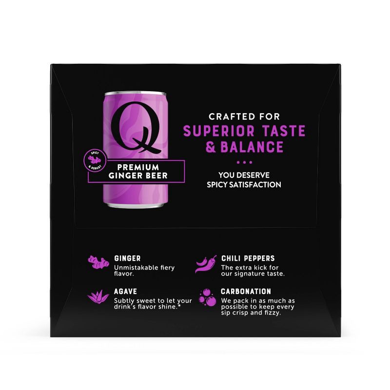 slide 5 of 6, Q Mixers Ginger Beer - 4pk/222ml Cans, 4 ct, 222 ml