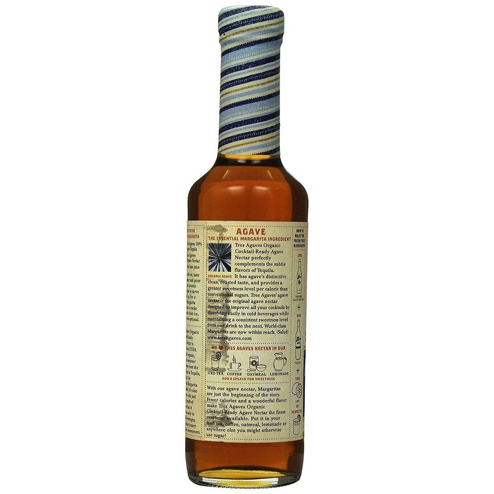 slide 5 of 5, Tres Agaves Organic Cocktail-Ready Agave Nectar Bottle, 375 ml