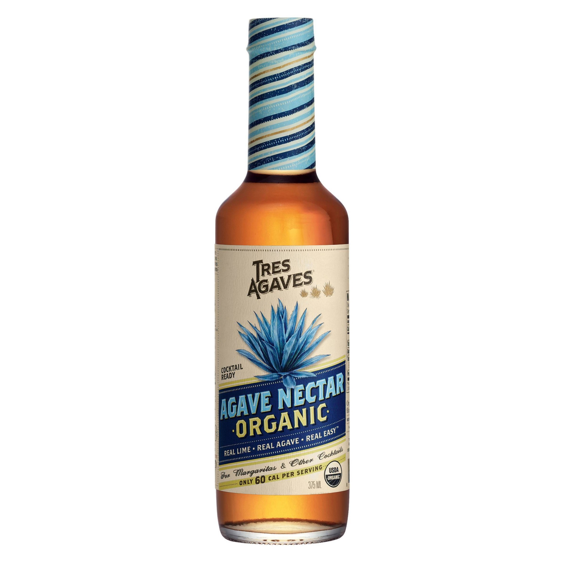 slide 1 of 5, Tres Agaves Organic Cocktail-Ready Agave Nectar Bottle, 375 ml