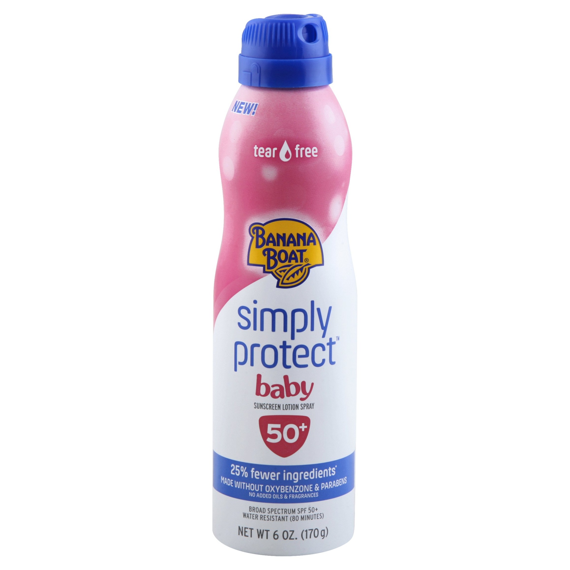 slide 1 of 1, Banana Boat Simply Protect Baby Spray - SPF 50, 6 oz