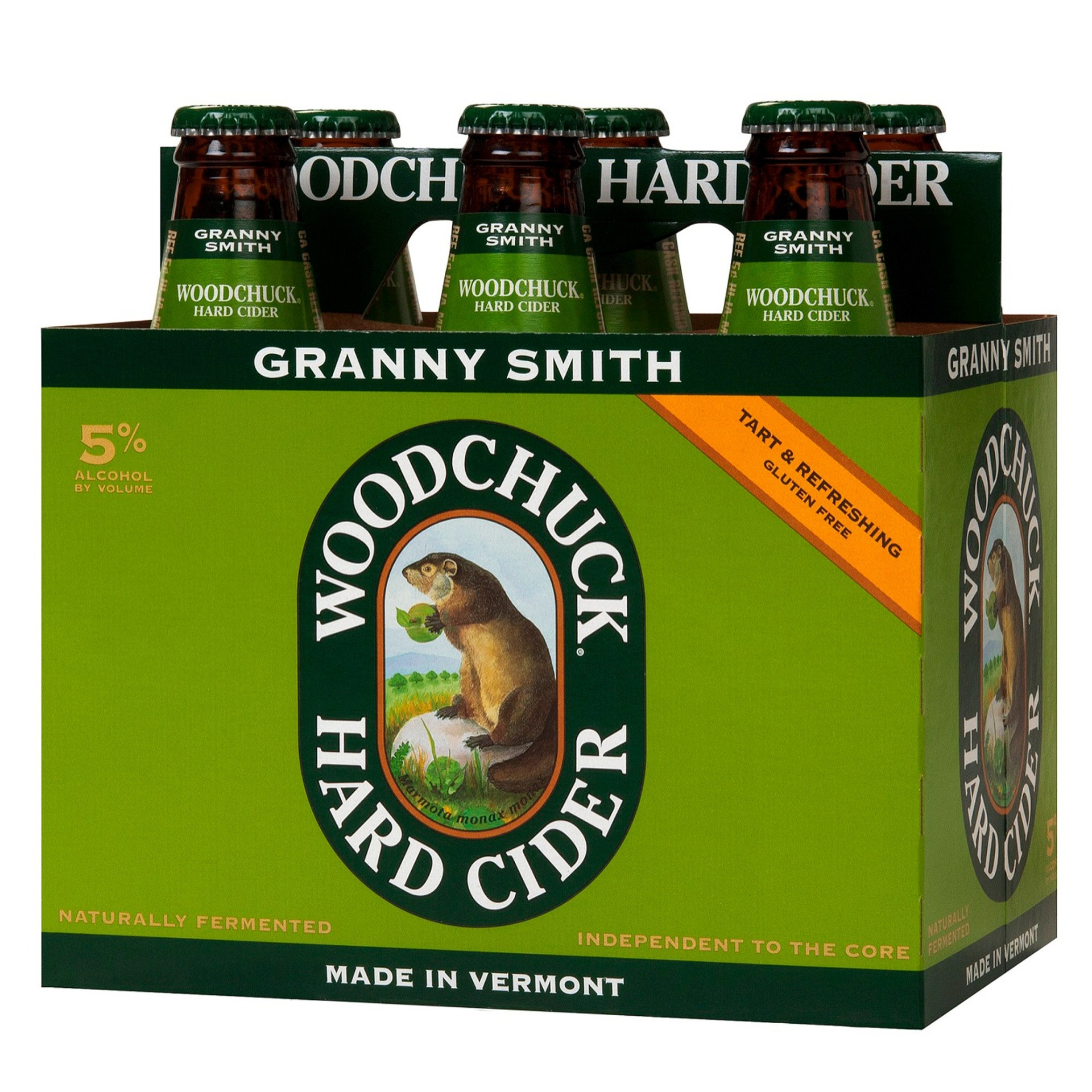 slide 1 of 1, Woodchuck Granny Smith Hard Cider - 6pk/12 fl oz Bottles, 6 ct; 12 fl oz