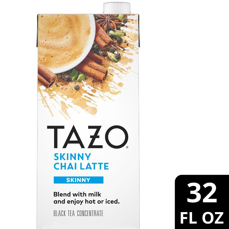 slide 1 of 6, Tazo Skinny Latte Chai Black Tea - 32 fl oz, 32 fl oz
