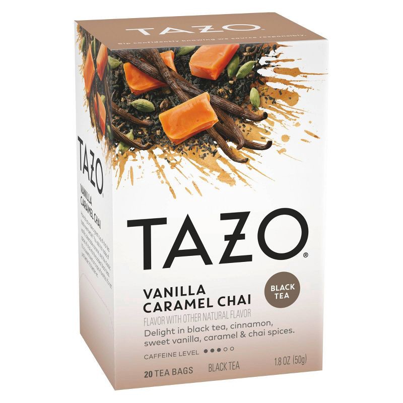 slide 3 of 5, Tazo Chai Vanilla Caramel Black Tea - 20ct, 20 ct