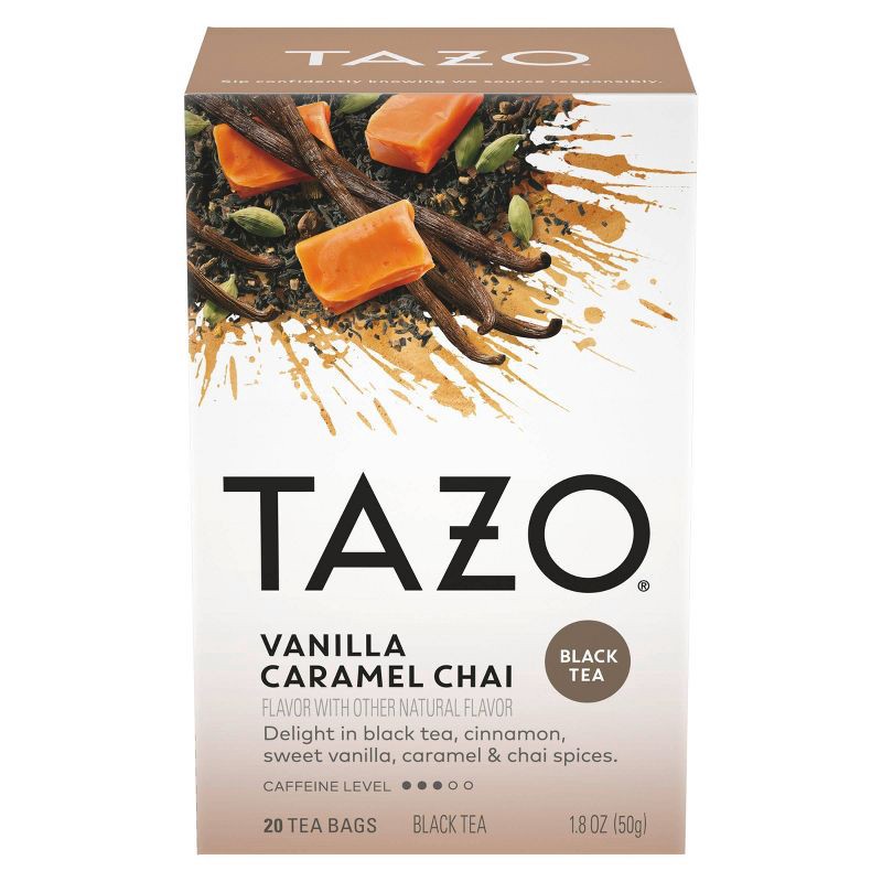 slide 4 of 10, Tazo Chai Vanilla Caramel Black Tea - 20ct, 20 ct