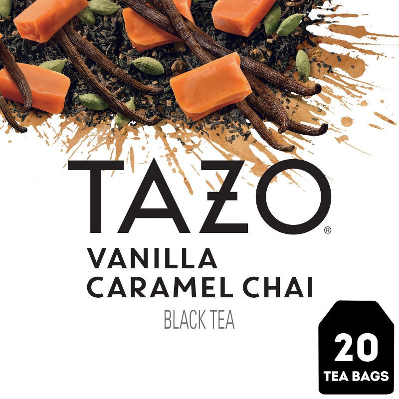 slide 1 of 10, Tazo Chai Vanilla Caramel Black Tea - 20ct, 20 ct