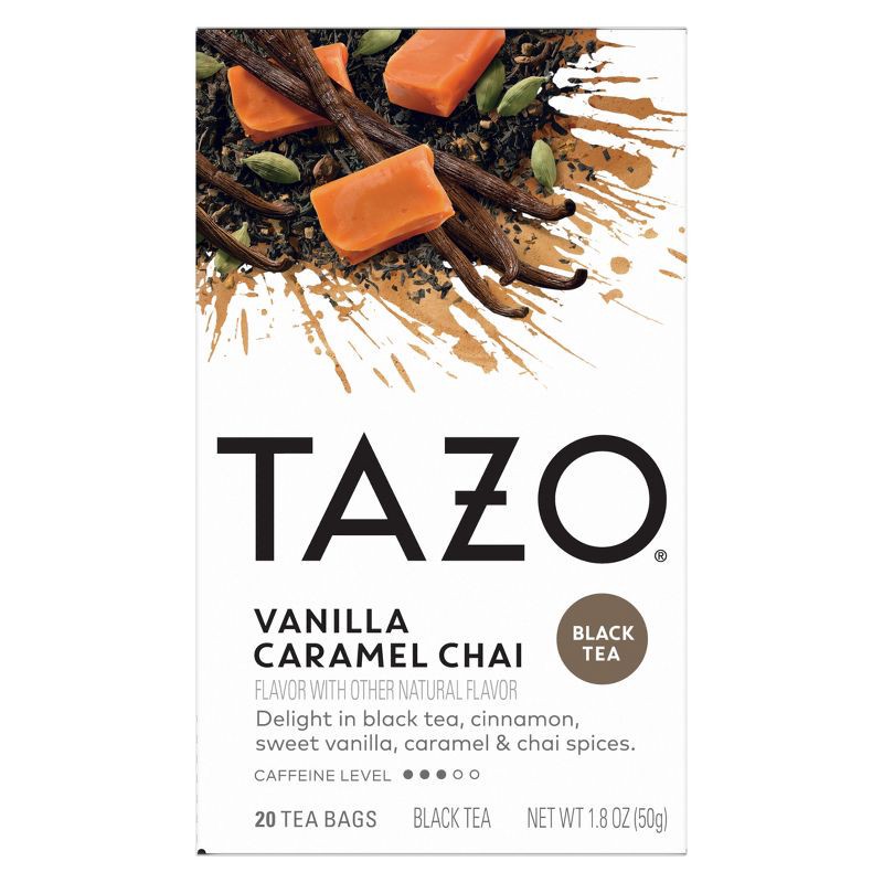 slide 10 of 10, Tazo Chai Vanilla Caramel Black Tea - 20ct, 20 ct