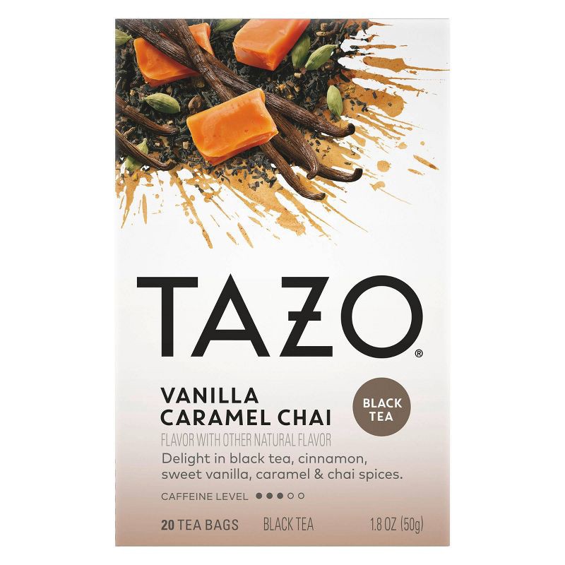 slide 1 of 5, Tazo Chai Vanilla Caramel Black Tea - 20ct, 20 ct