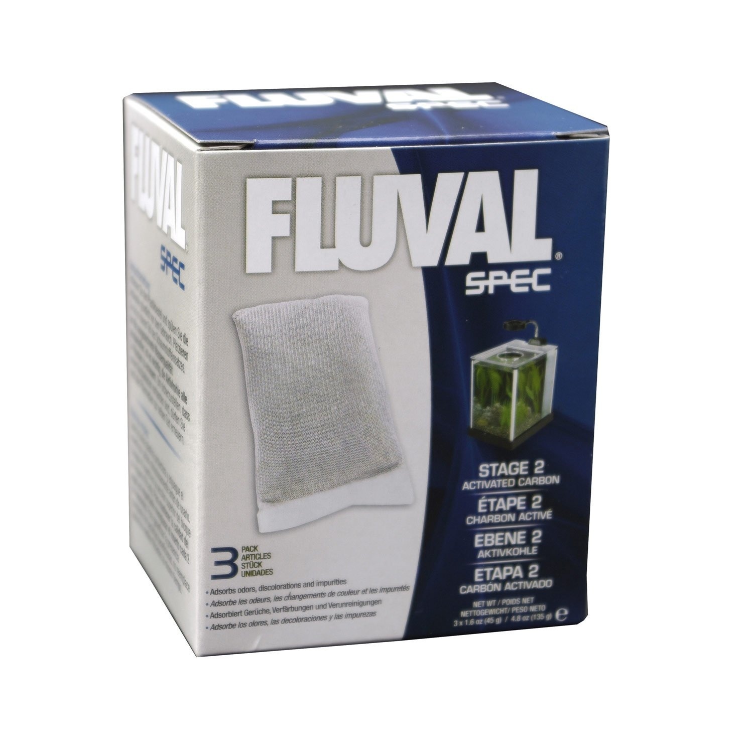 slide 1 of 1, Fluval Spec Carbon Replacement Packs, 3 ct