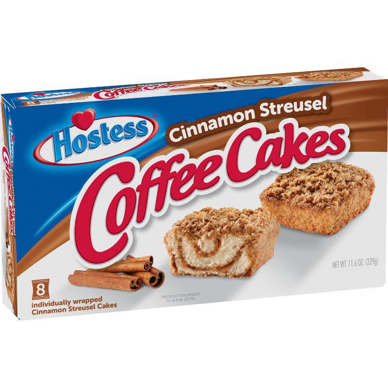 slide 7 of 14, Hostess Cinnamon Streusel Coffee Cake - 8ct/11.6oz, 8 ct; 11.6 oz