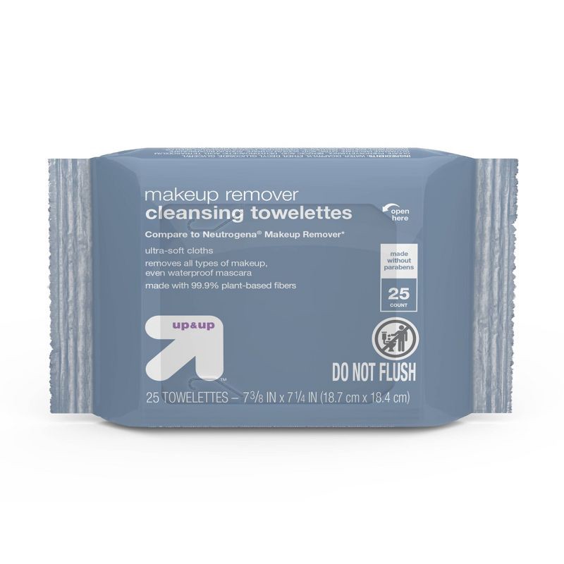 slide 4 of 7, Makeup Remover Facial Wipes - Scented - 50ct - up & up™, 50 ct