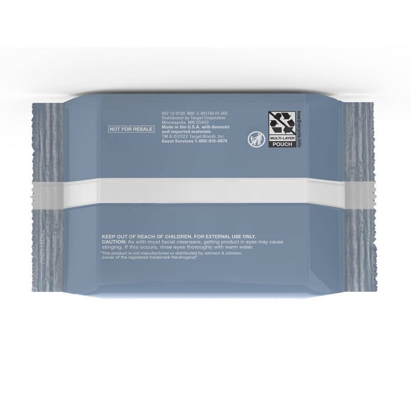 slide 6 of 9, Everyday Ultra-Soft Makeup Remover Cleansing Towelettes - Scented - 50ct - up&up™, 50 ct
