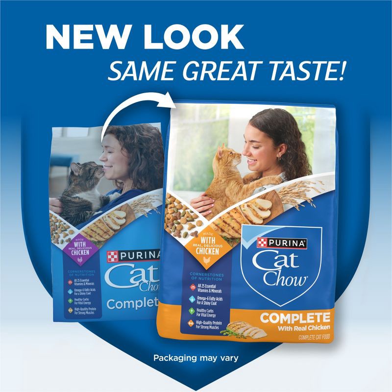 slide 2 of 13, Purina Cat Chow Complete Chicken Flavor Dry Cat Food - 20lbs, 20 lb