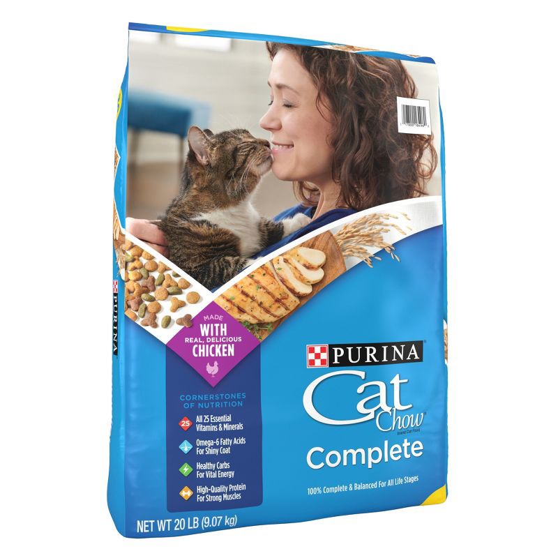 slide 4 of 7, Purina Cat Chow Complete Chicken Flavor Dry Cat Food - 20lbs, 20 lb