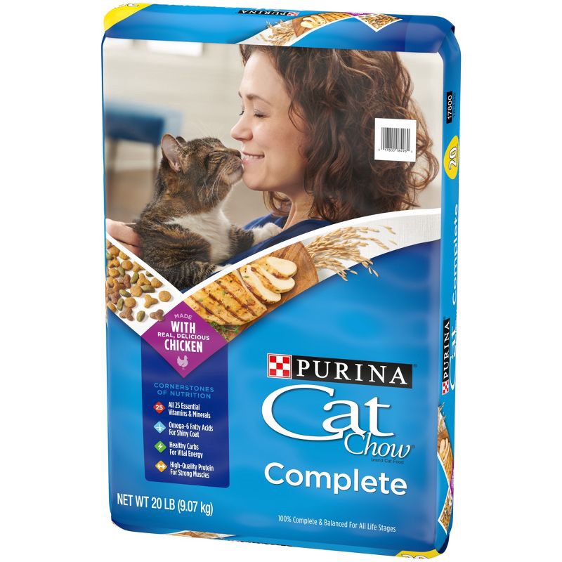slide 6 of 7, Purina Cat Chow Complete Chicken Flavor Dry Cat Food - 20lbs, 20 lb