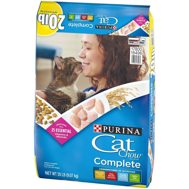 slide 6 of 7, Purina Cat Chow Complete Chicken Flavor Dry Cat Food - 20lbs, 20 lb