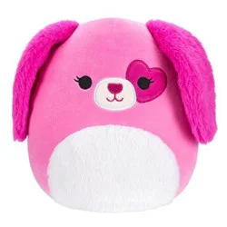 Squishmallow Pink Dog With Heart Eye Patch