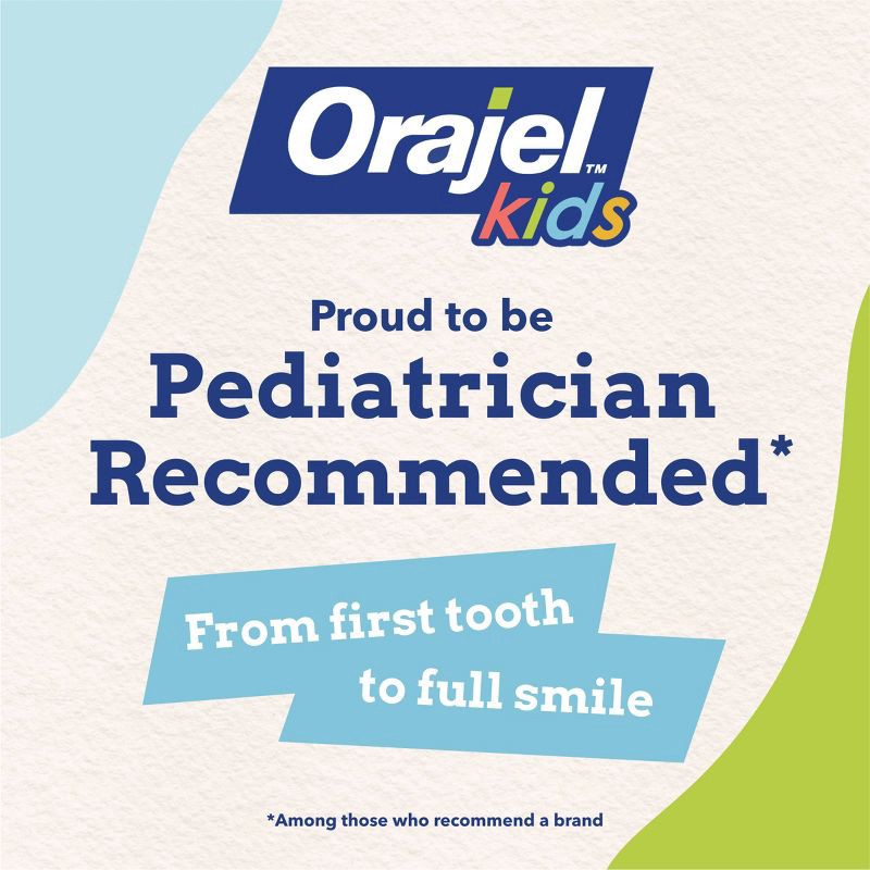 slide 10 of 10, Orajel Kids Paw Patrol Anticavity Fluoride Toothpaste - Fruity Bubble - 4.2oz, 4.2 oz