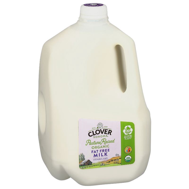 slide 3 of 5, Clover Sonoma Skim Milk - 1gal, 1 gal