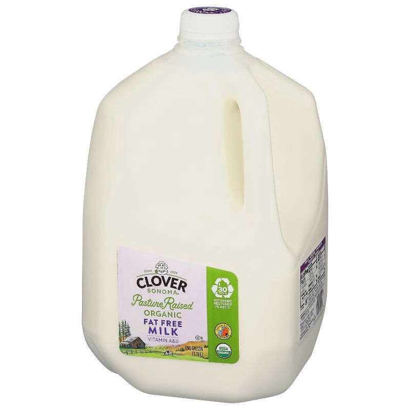 slide 4 of 5, Clover Sonoma Skim Milk - 1gal, 1 gal