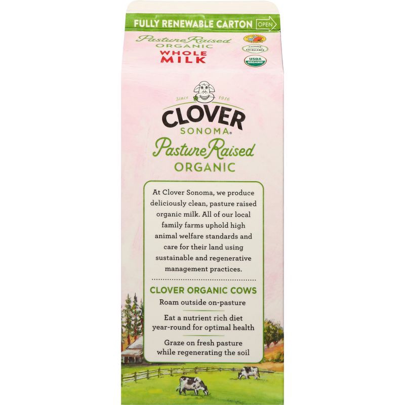 slide 7 of 7, Clover Sonoma Milk - 0.5gal, 1/2 gal