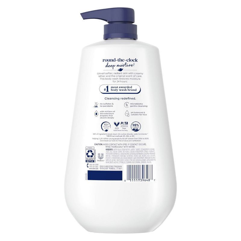 slide 2 of 12, Dove Beauty Deep Moisture Body Wash Nourishes the Driest Skin 24hr Lotion-Soft Skin - 30.6 fl oz, 30.6 fl oz