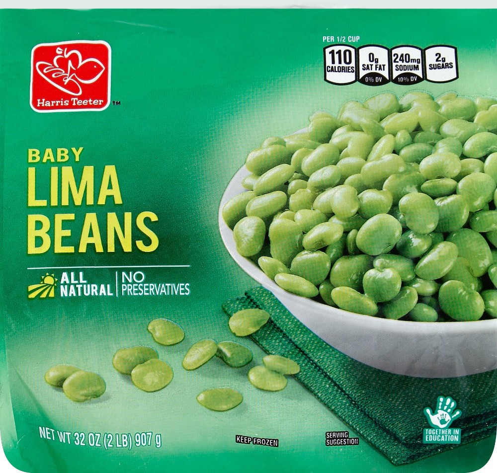 slide 1 of 5, Harris Teeter Baby Lima Beans, 32 oz