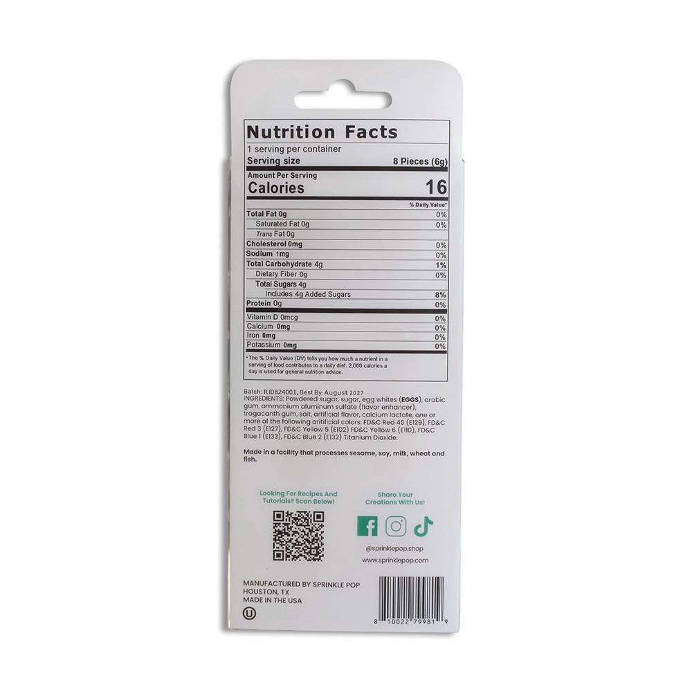 slide 2 of 2, Sprinkle Pop Pumpkin Pies Icing Decorations, 0.21 oz