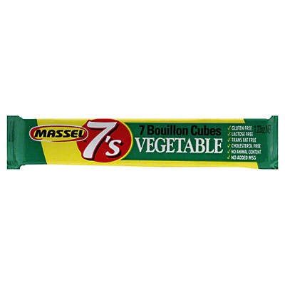 slide 1 of 1, Massel 7's Vegetable Bouillon Cubes, 1.23 oz